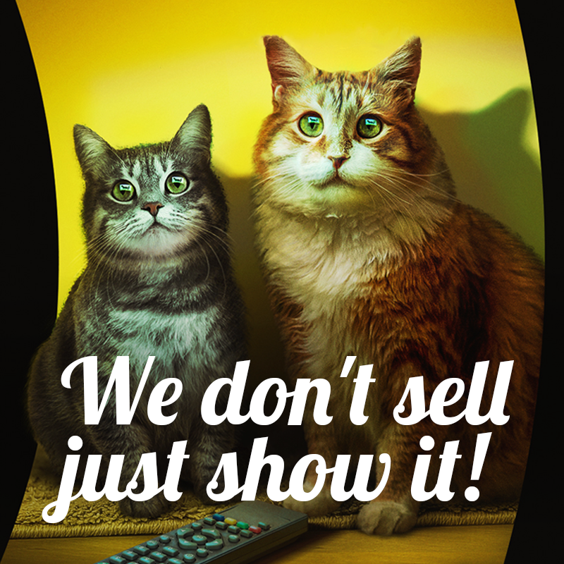 We don't sell, just show it!