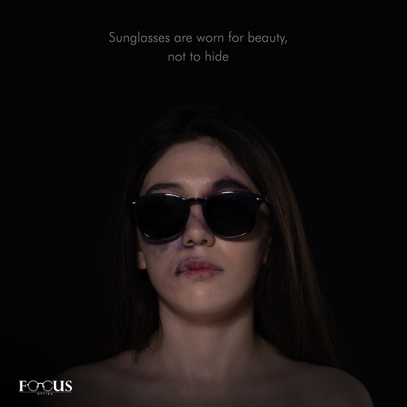 Sunglasses are worn for beauty, not to hide